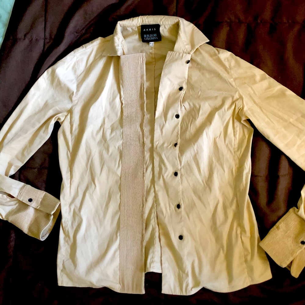 AKRIS bergdorf goodman long sleeve button up.